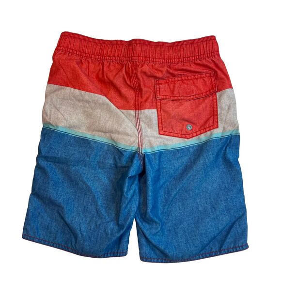 Old Navy Swim Trunks Boys Medium 8 Boardshorts Boho Beach Swimwear Swimsuit - Picture 13 of 13